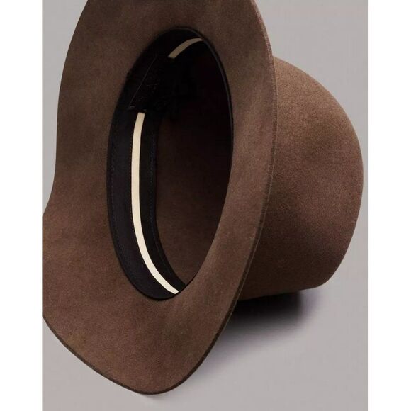 rag & bone Floppy Brim Fedora in Pecan - Picture 4 of 12